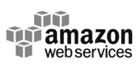 Amazon Web Services provider Chicago Atlanta Grand Rapids Orlando logo grey